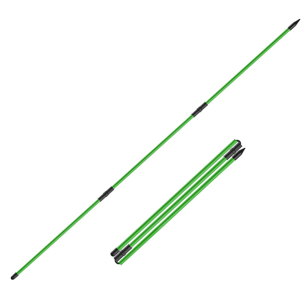 Collapsible 3-Section Golf Alignment Stick Golf Training Aid for Aiming Putting Swing Trainer Green