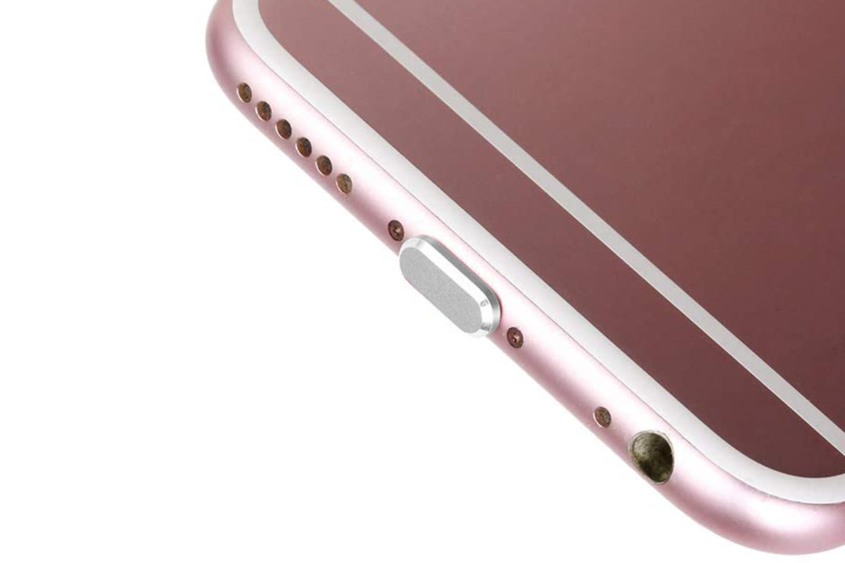 Phone Speaker Dustproof Stickers Protector Kit for iPhone-Silver