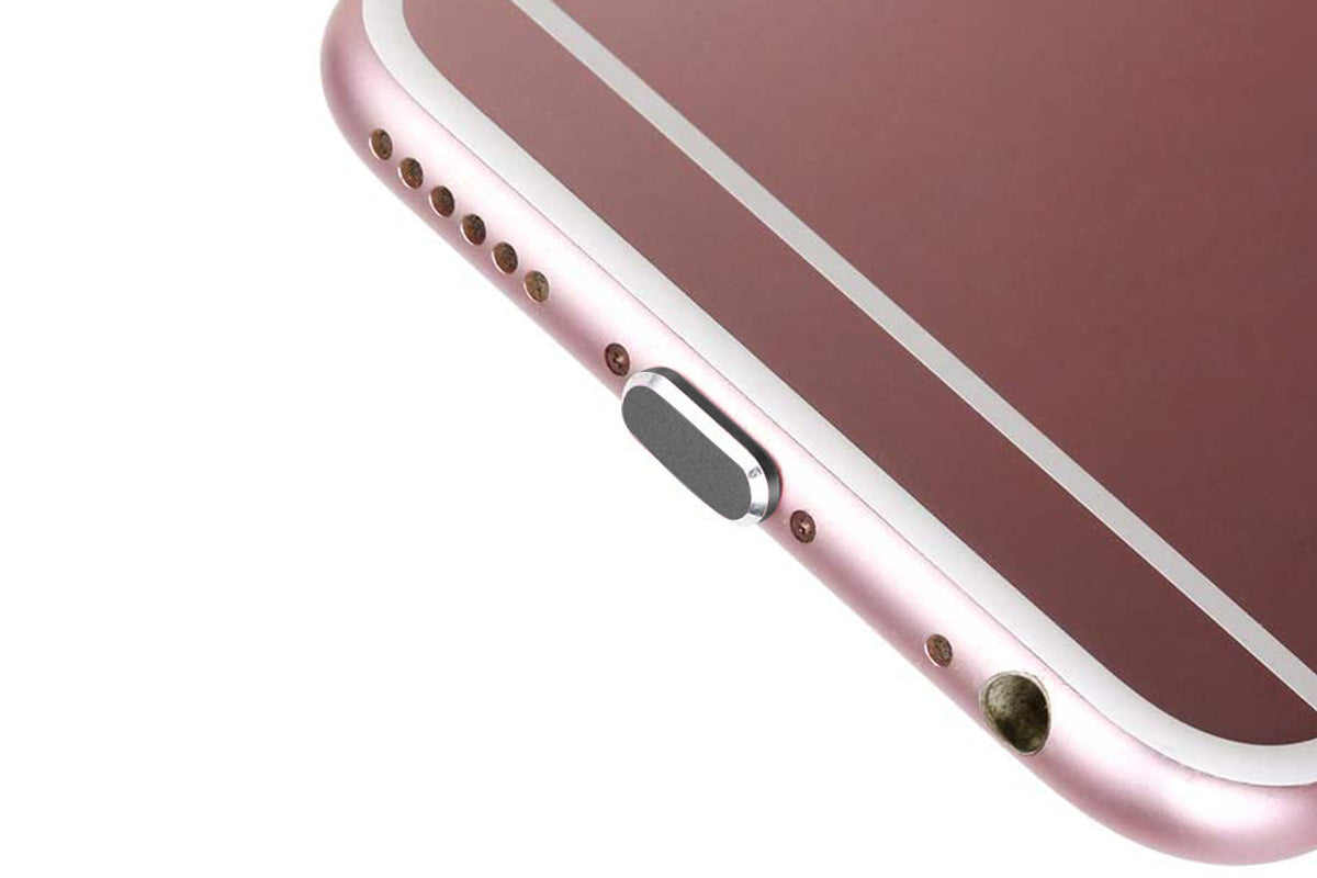 Phone Speaker Dustproof Stickers Protector Kit for iPhone-Grey