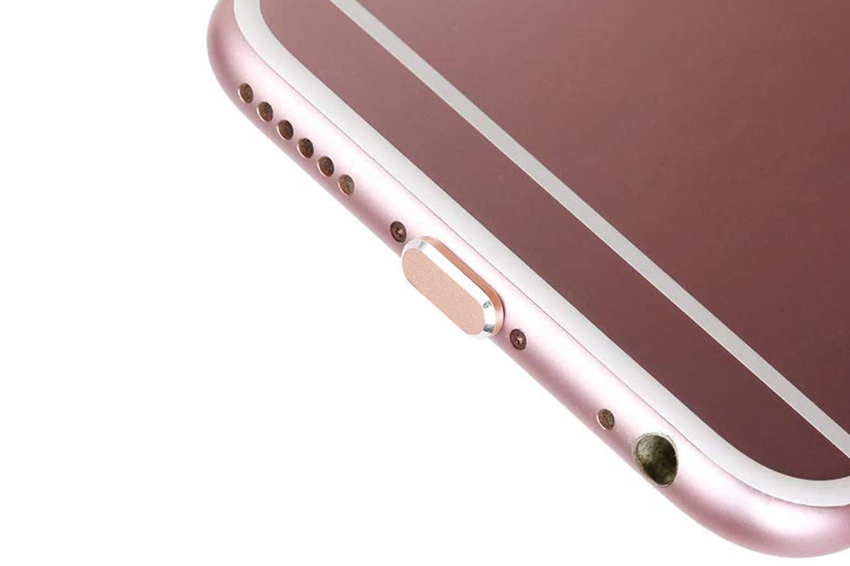 Phone Speaker Dustproof Stickers Protector Kit for iPhone-Rose Gold