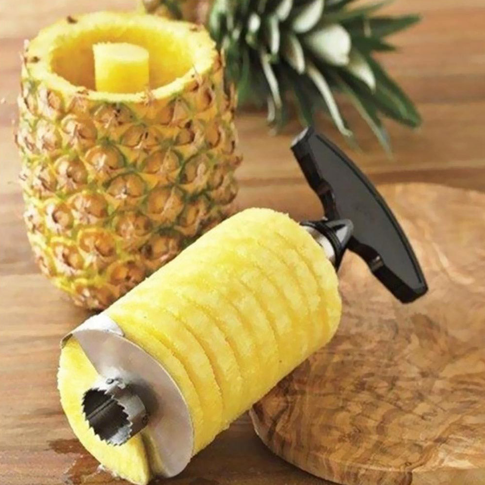 2Pcs Pineapple Peeler Stainless Steel Fruit Corer Slicer Parer Kitchen Tool