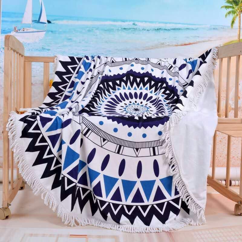 Microfibre Round Beach Towel Style 2