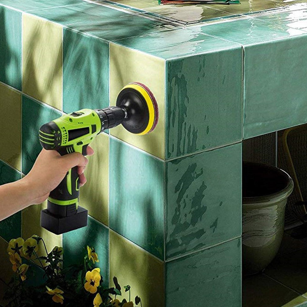 24pcs Drill Brush Attachments Set for Cleaning Power Scrubber Brush Pad Cleaning Kit