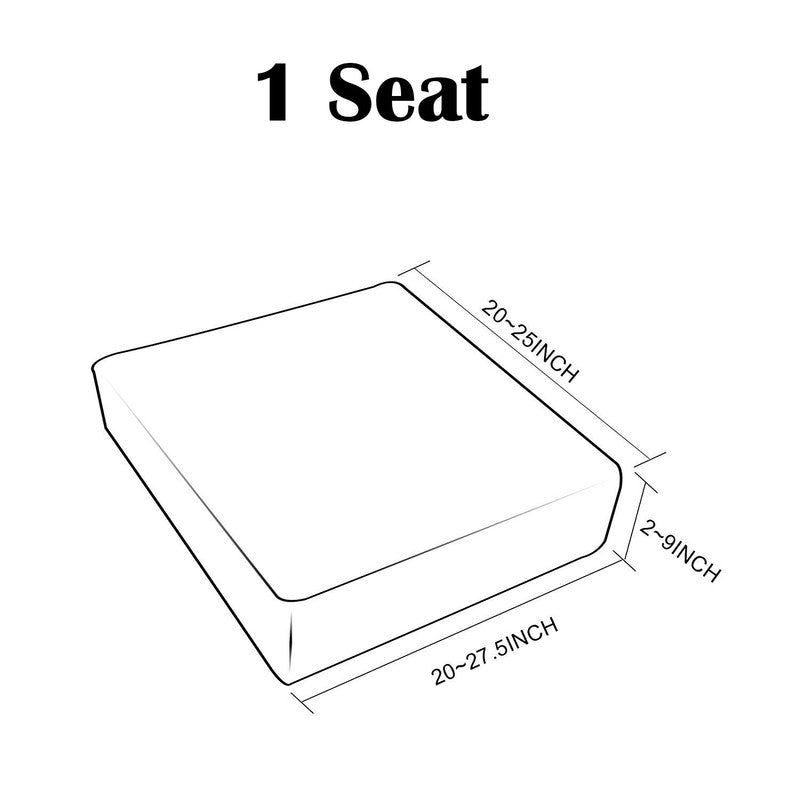Water Repellent Sofa Seat Cushion Cover Furniture Couch Seat Slipcover Elastic Protectors