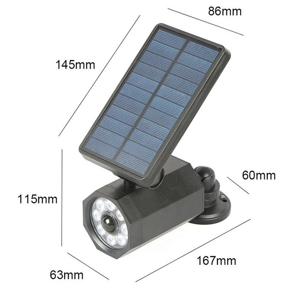 8LED Outdoor Solar Powered Wireless Security Light Motion Sensor Lamp Wall Spotlight