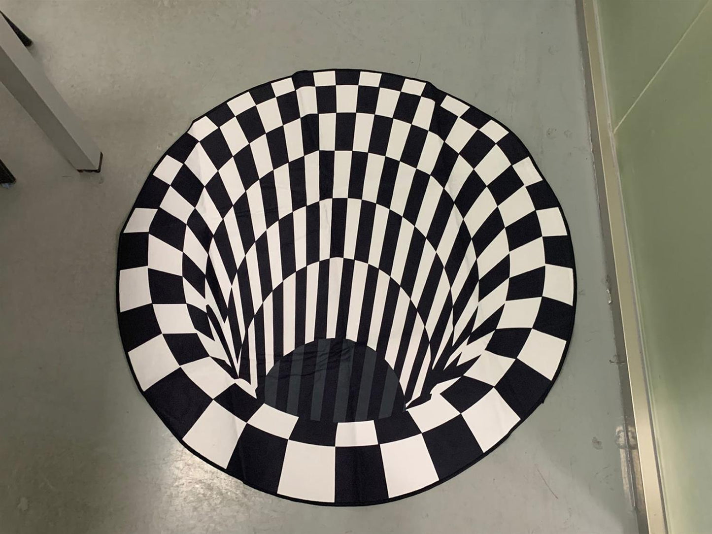 Optical Vortex Illusion Carpet Round Rug Style 2