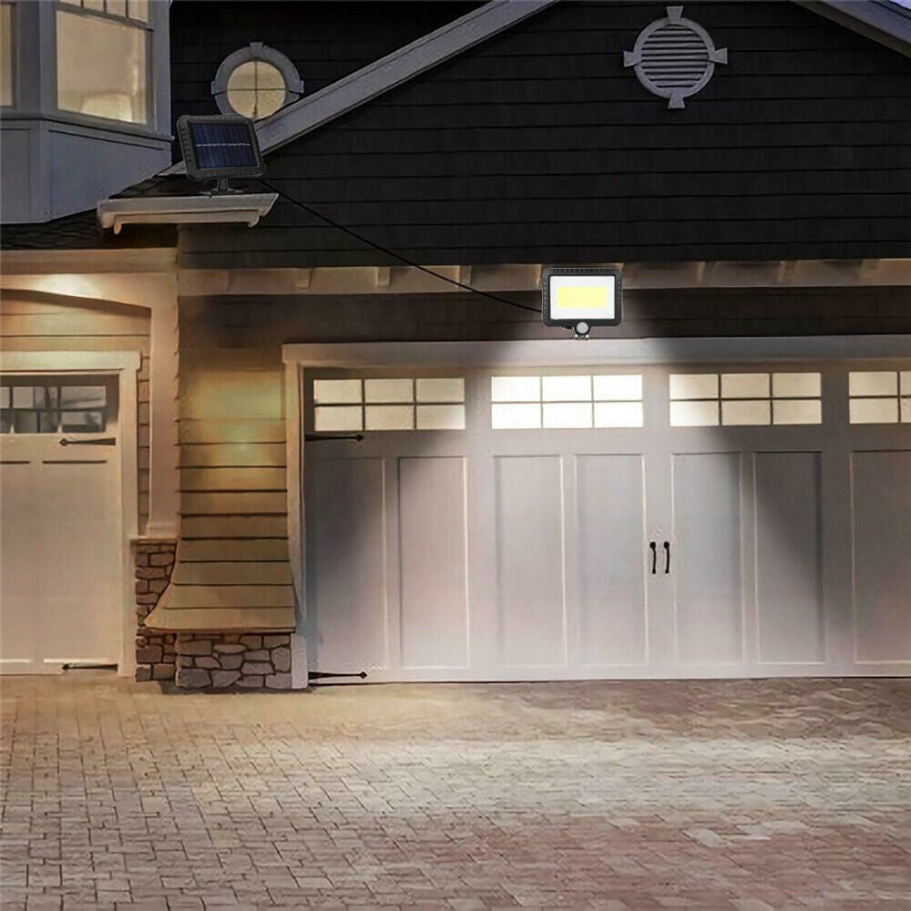 1Pc 100COB Split Solar Motion Sensor Light Outdoor Wall Lamp with 3 Modes