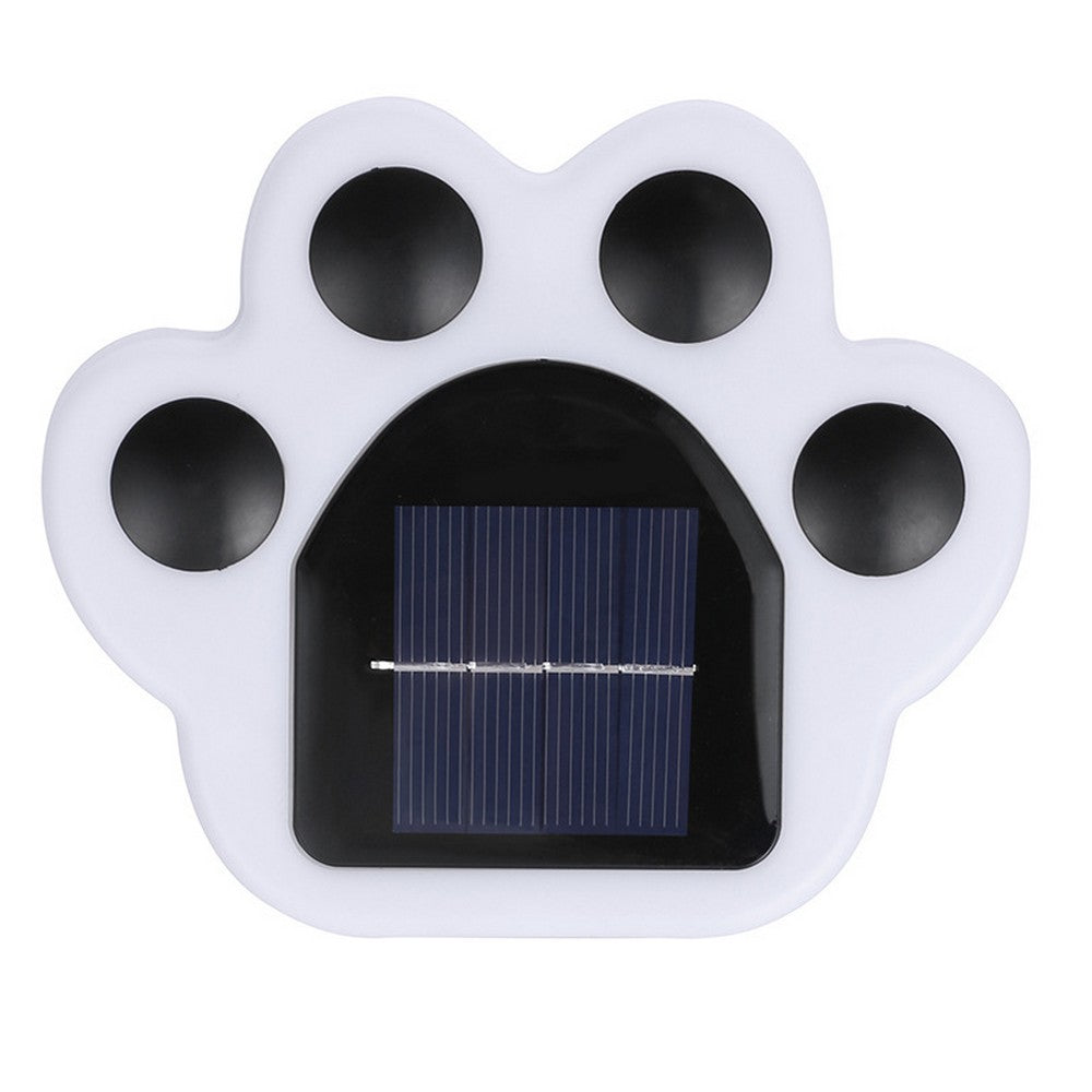 8 X White Solar Paw Print Light Paw Lamps Garden Yard Path Walkway Lighting