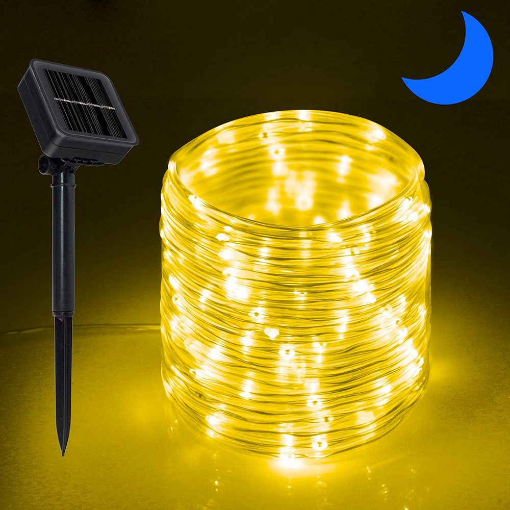 Solar Power LED Solar Powered Rope Tube String Lights