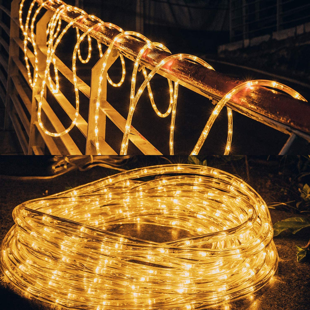 Solar Power LED Solar Powered Rope Tube String Lights