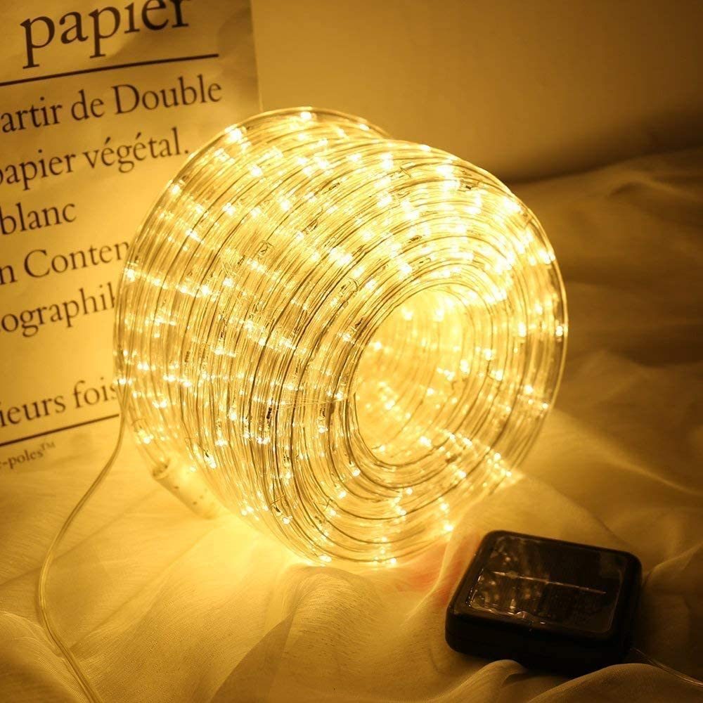 Solar Power LED Solar Powered Rope Tube String Lights