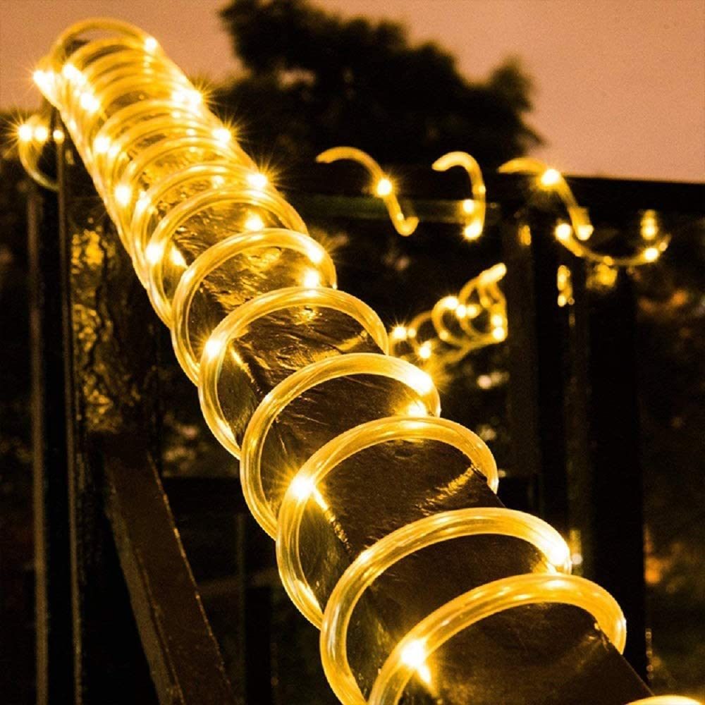 Warm White 7 Meters 50LEDs Christmas USB Powered Remote Control Rope Tube String Lights