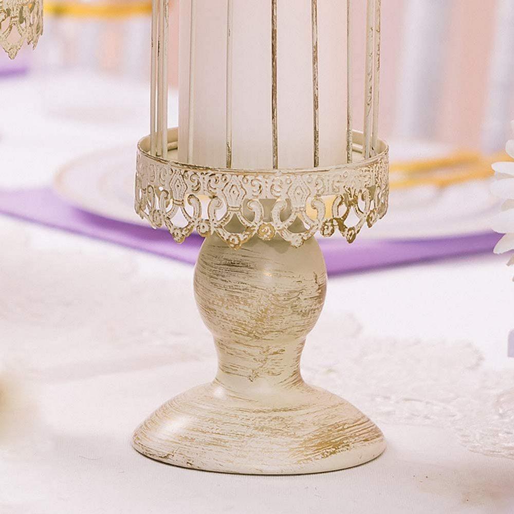 Christmas Vintage Birdcage Candlestick Holder -10 x 37cm