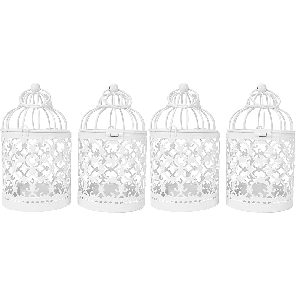 2Pcs/4Pcs Christmas Hollow Hanging Candle Holders Xmas Decor