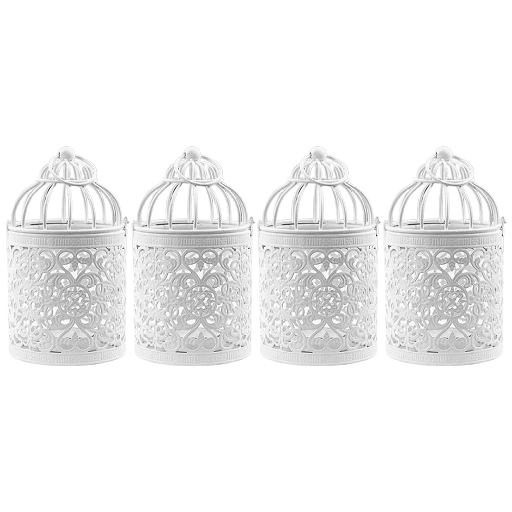 2Pcs/4Pcs Christmas Hollow Hanging Candle Holders Xmas Decor
