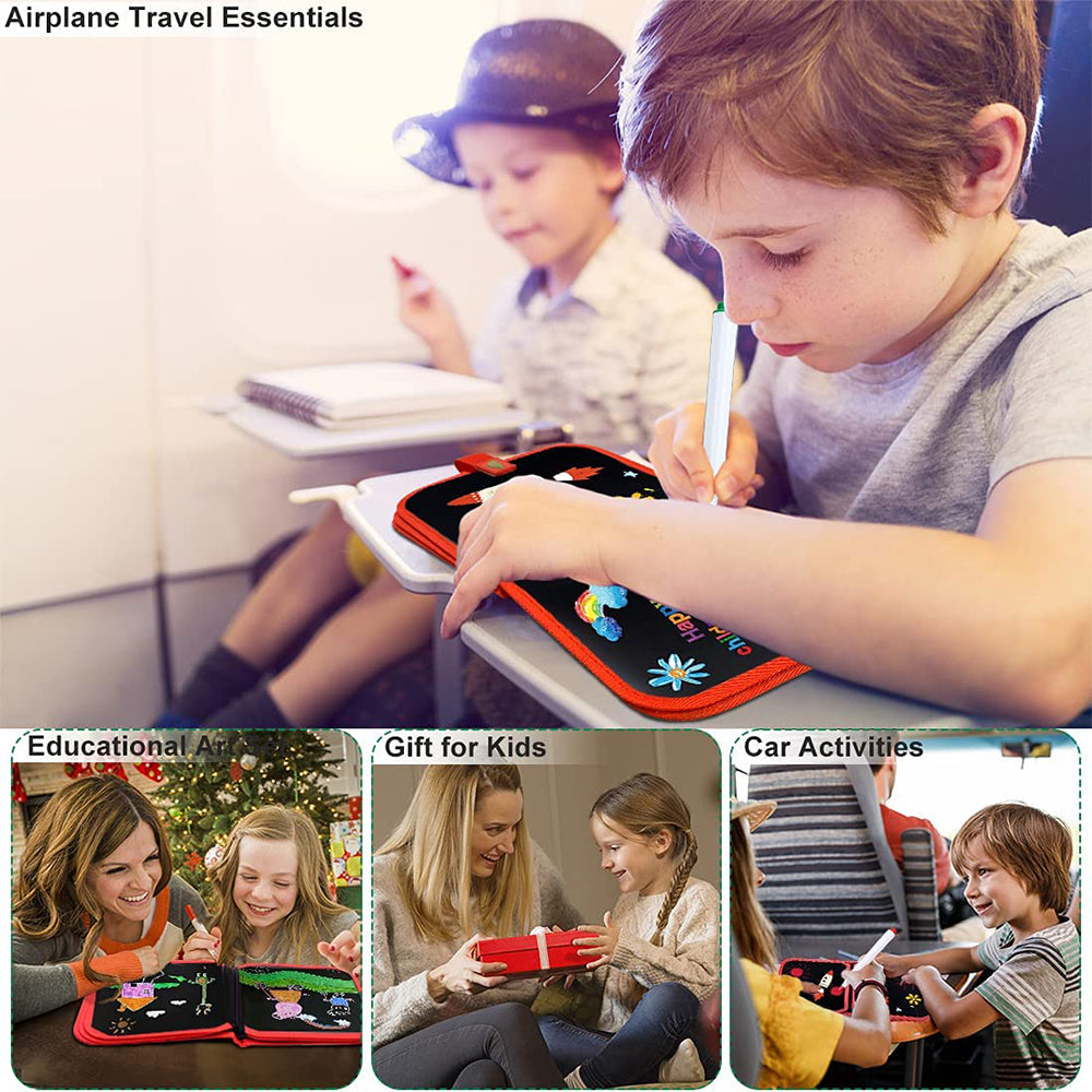 Portable Kids Erasable Doodle Book Reusable Painting Drawing Pads