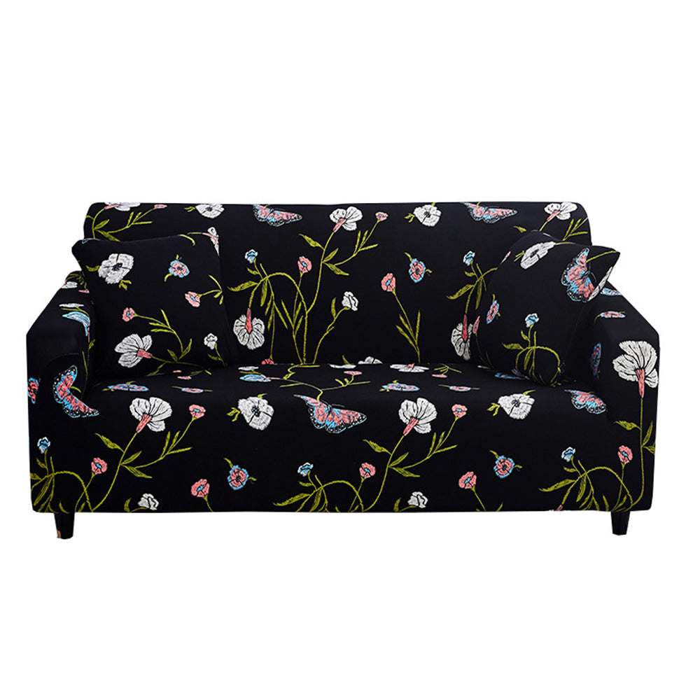 Sofa Cover Printed Pattern Sofa Cover Soft Stretch Sofa Cover-Flower Butterfly Style