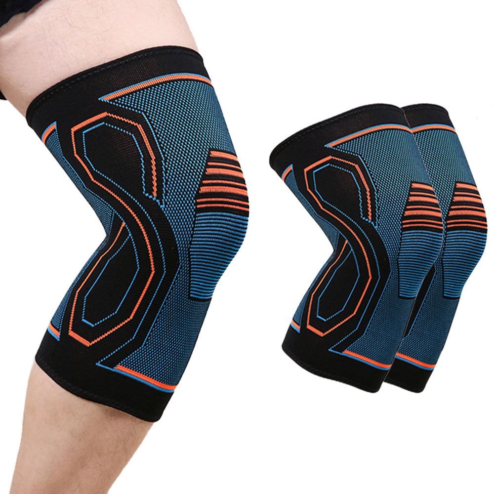 Knee Brace 2 Pairs of Knee Compression Sleeve for Sports Gym Basketball Running