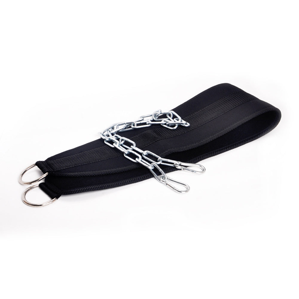 Gym Sports Back Pull Up Weight Lifting Belt Bodybuilding Training Belt with Chain