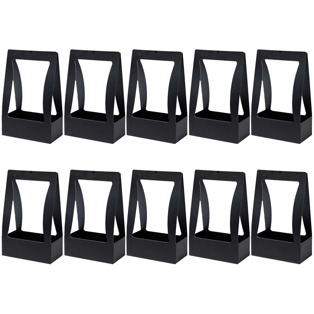 Water-Resistant Paper Flower Basket Gift Bags Flower Bouquet Packaging Bag with Handle