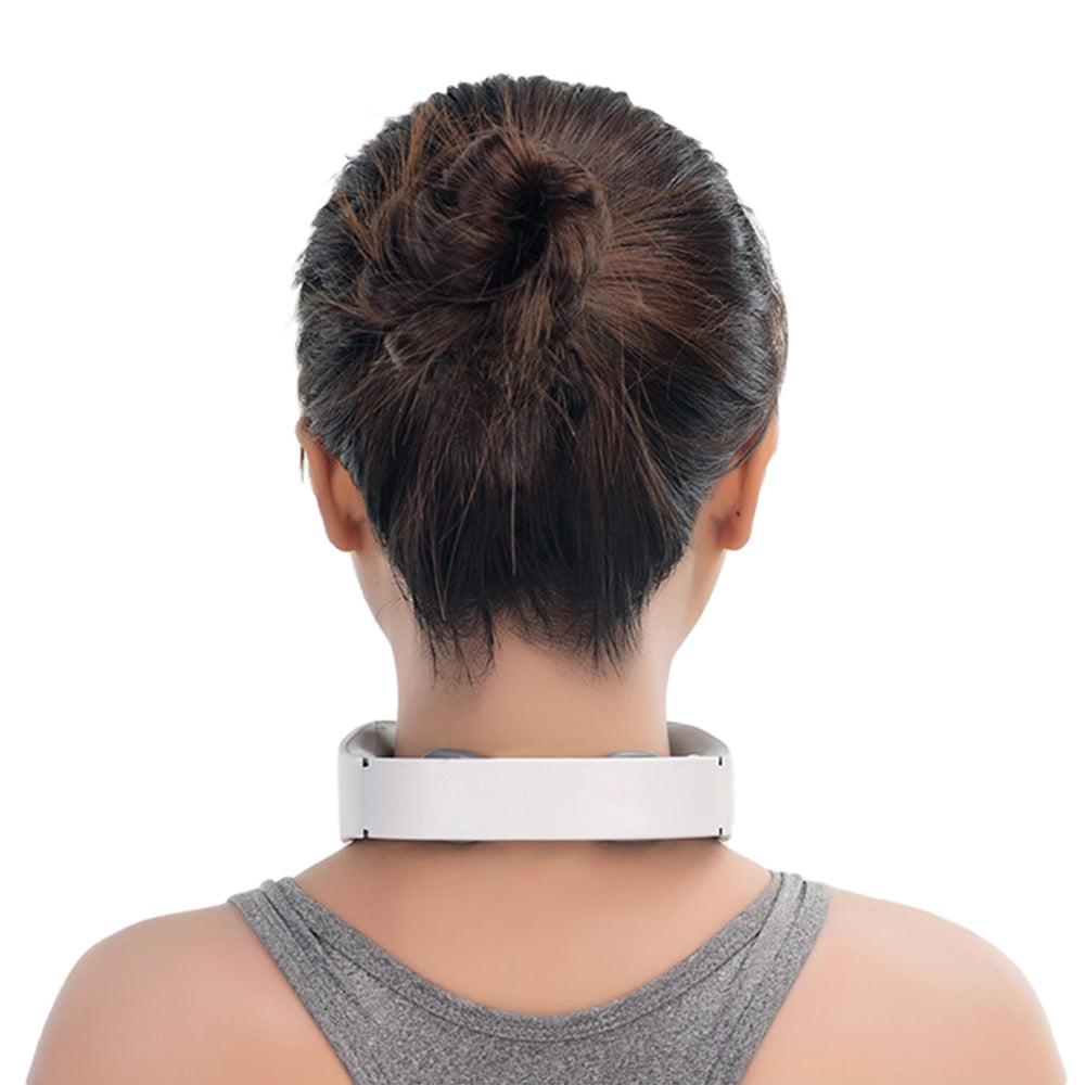 Cordless Neck Massager Battery Operated 6 Modes 9 Levels Electric Neck Massage Tool