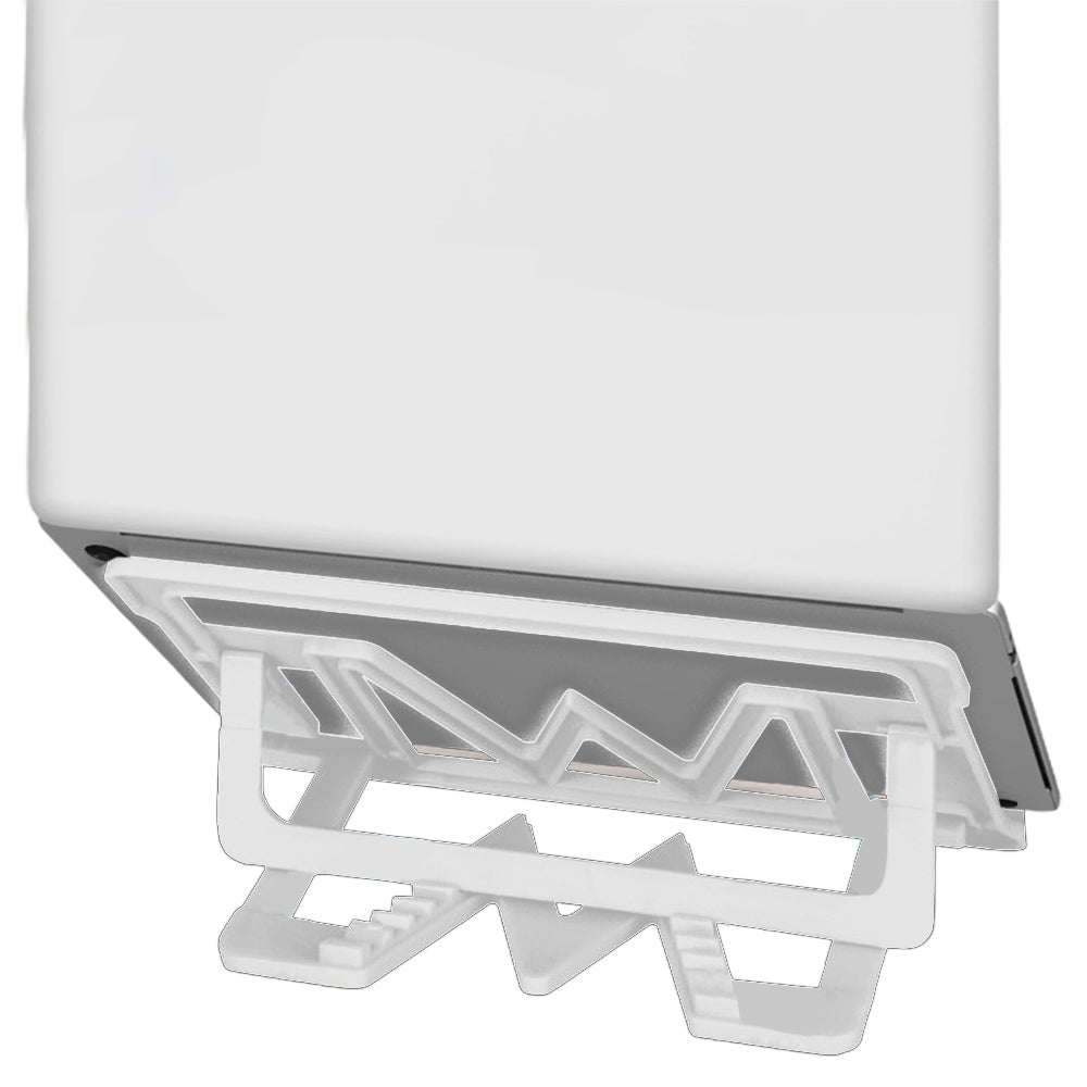 Ergonomic Laptop Stand Notebook Tablet Holder Adjustable Angle White