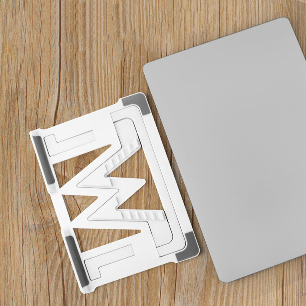 Ergonomic Laptop Stand Notebook Tablet Holder Adjustable Angle White
