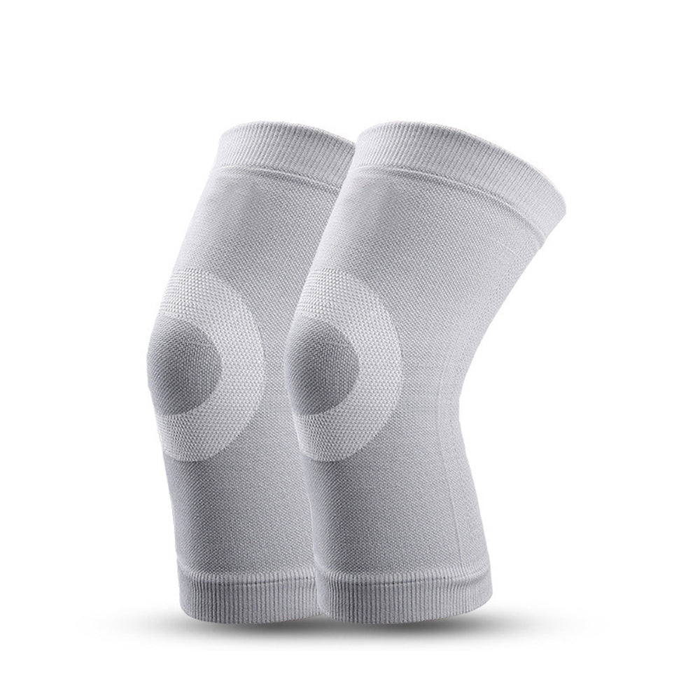 Knee Sleeves Two Pairs of Professional Knee Brace for Knee Pain Relief for Men Women -Grey