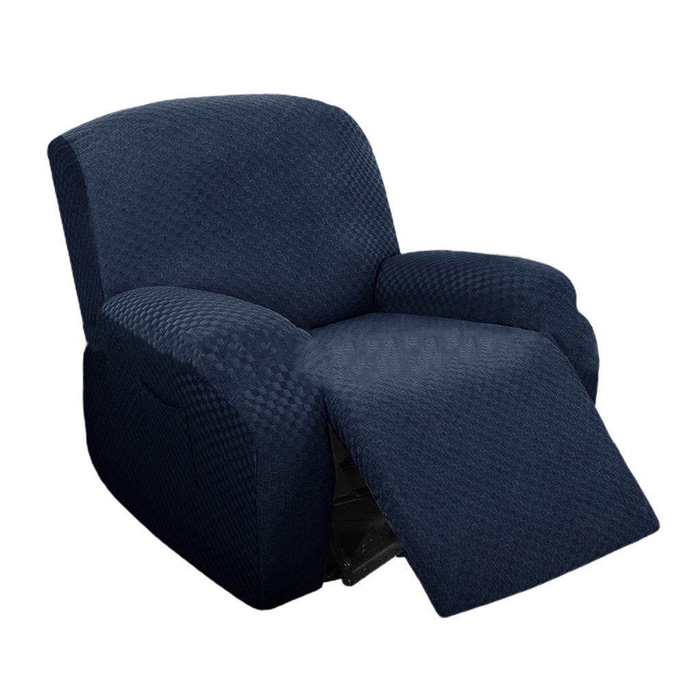Recliner Chair Cover Stretch Recliner Cover Lift Reclining Recliner Chair Slip Cover Recliner Slipcover - Navy