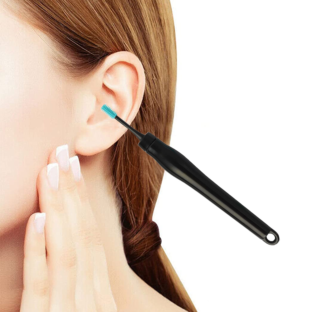 Ear Wax Remover Tool Spiral Ear Wax Cleaner Ear Wax Remover Brush White Black