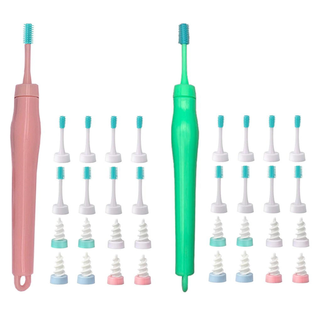 Ear Wax Remover Tool Spiral Ear Wax Cleaner Ear Wax Remover Brush Pink Green