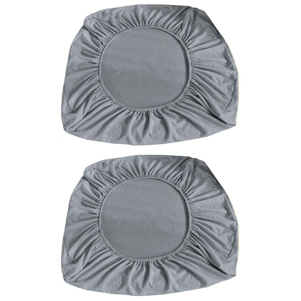 2 X Stretch Sofa Seat Cushion Cover Seat Cover Couch Seat Slipcover for 1 Seater Grey