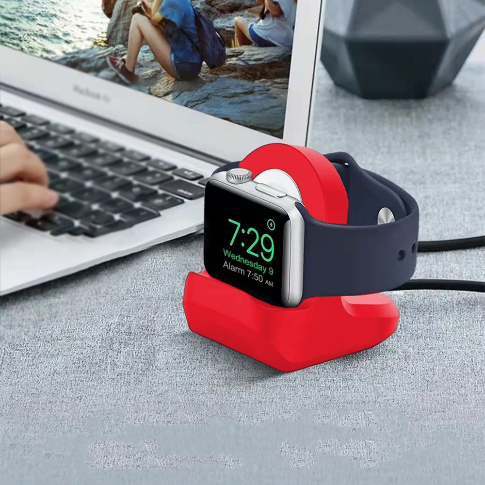 Wireless Charger Stand for iWatch Apple Watch Red