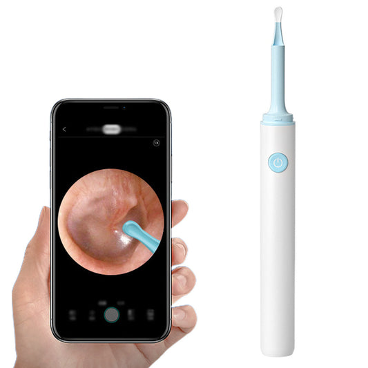 Wireless Otoscope Ear Wax Remover WiFi Earwax Removal Tool with 4mm Visual Camera