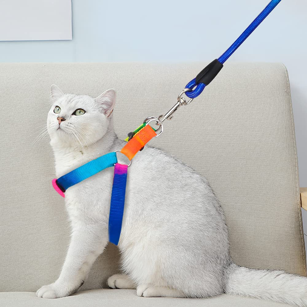 Pet Harness Pet Collar with Leash Set Dog Walking Vest for Cat Puppy