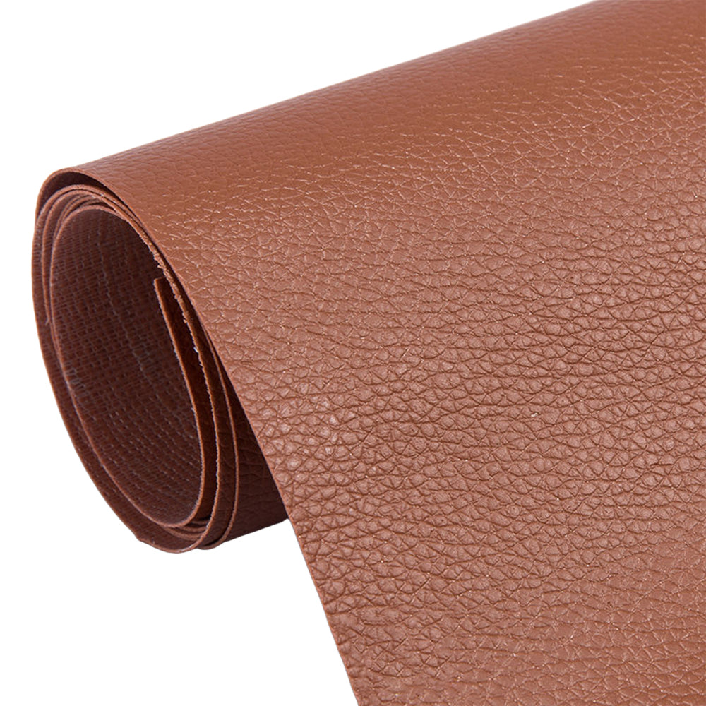 5Pcs Leather Repair Patch Self Adhesive Leather Tape for Car Seat Sofa Bag Furniture -Light Brown