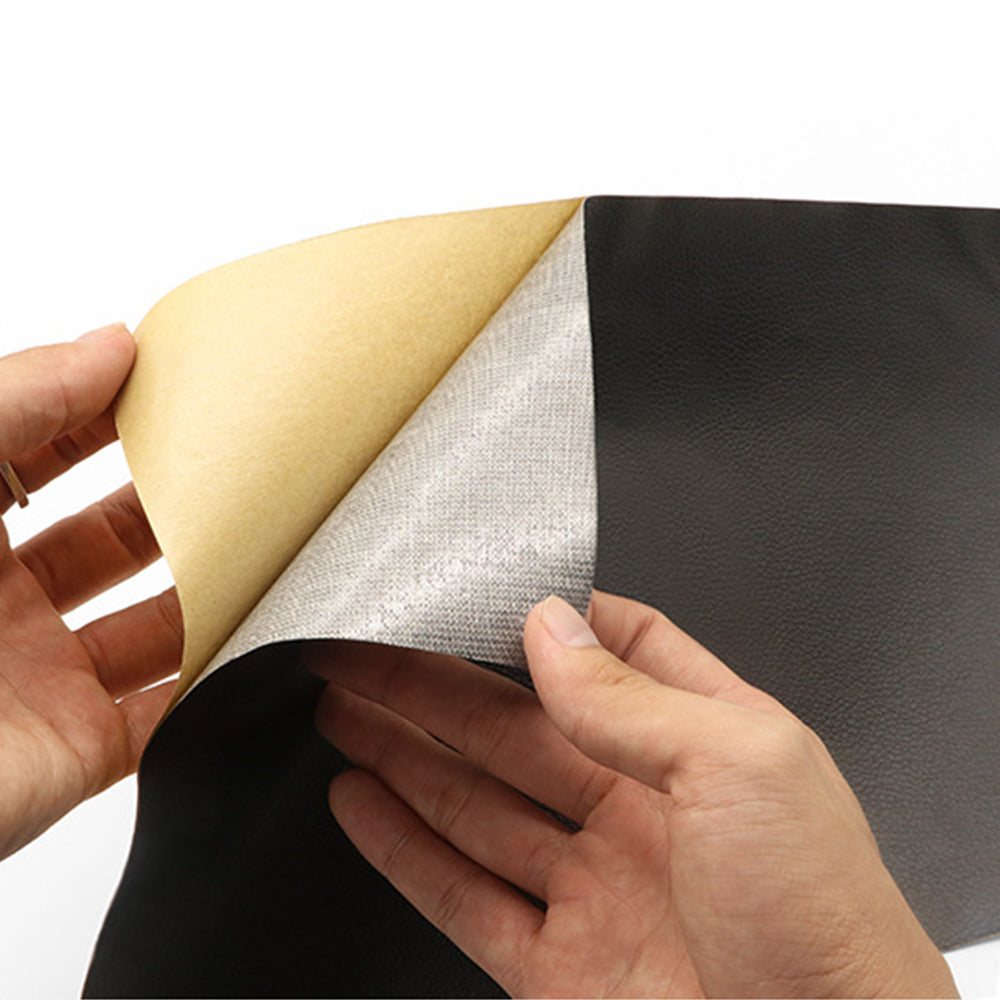 5Pcs Leather Repair Patch Self Adhesive Leather Tape for Car Seat Sofa Bag Furniture -Black
