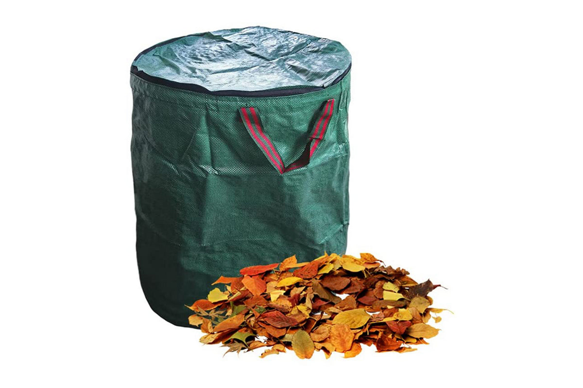 2Pcs Reusable With Lid  And Handle Yard Waste Bag For Cleaning Garden Debris Leaf Trash