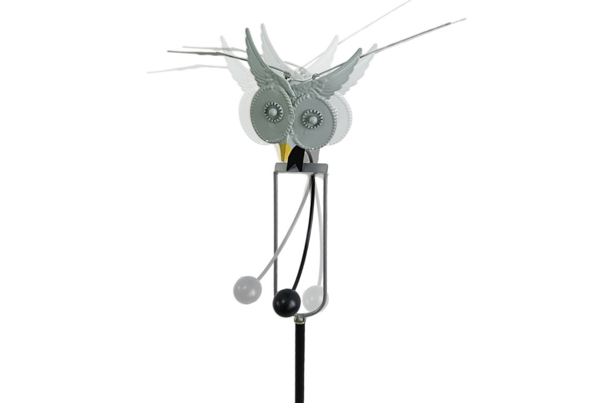 Owl Metal Garden Sculptures Statues Yard Art Flower Bed Decoration