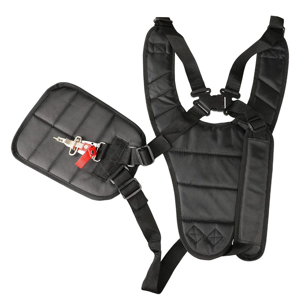 Comfort Strap Double Shoulder Trimmer Harness Garden Brush Cutter Lawn Mower Belt