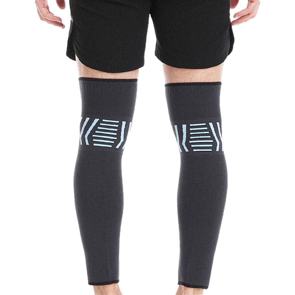Two Pairs Sport Knee Brace Black Blue XL Size