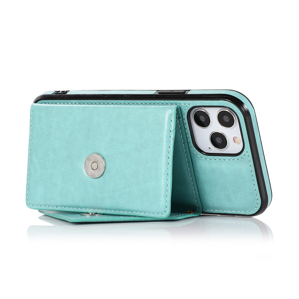 FancyGrab PU Leather Crossbody Phone Case Cover Wallet Card Holder for iPhone 13 Series