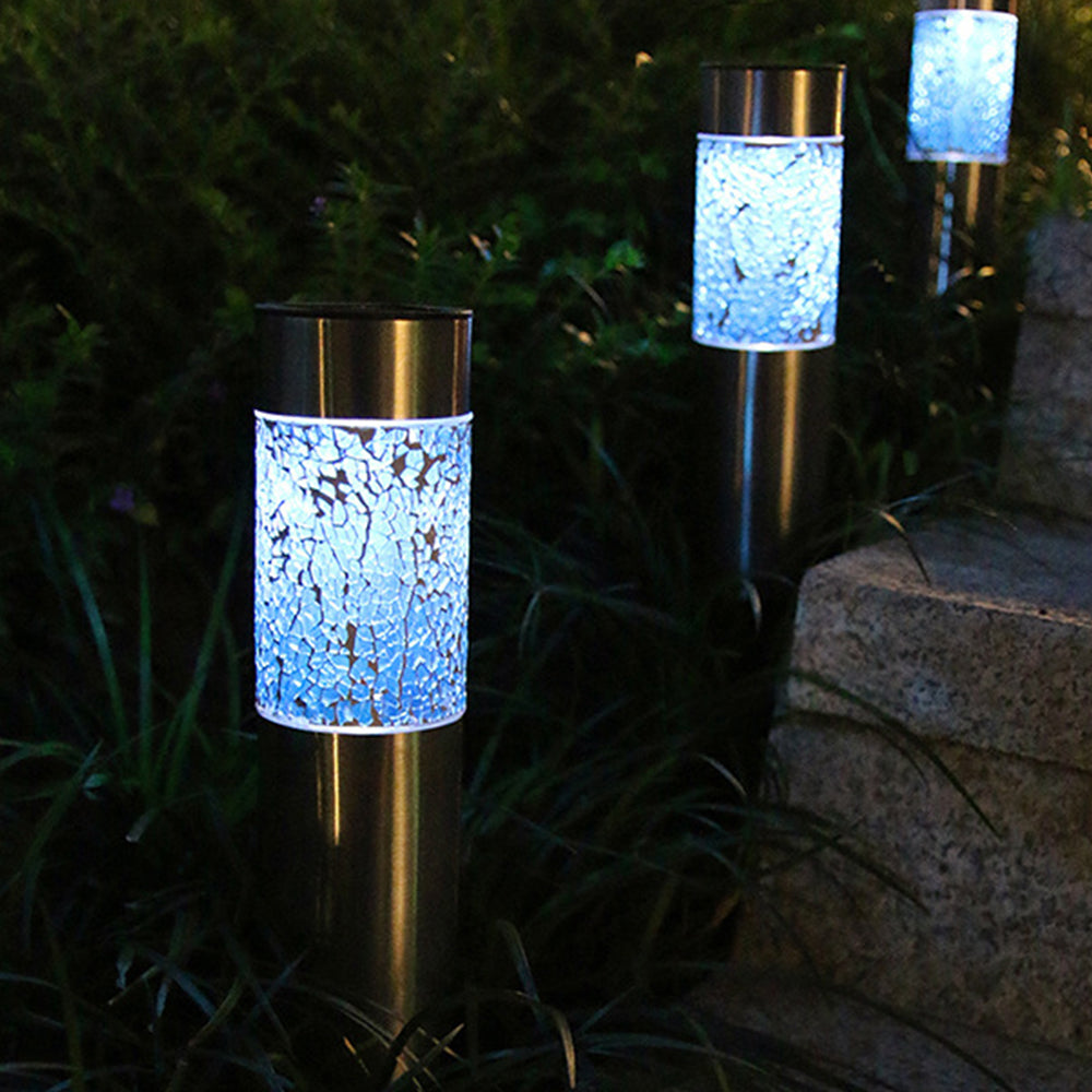 4 X Mosaic Solar Light Patio Lamp Solar Lighting Outdoor Garden Decor