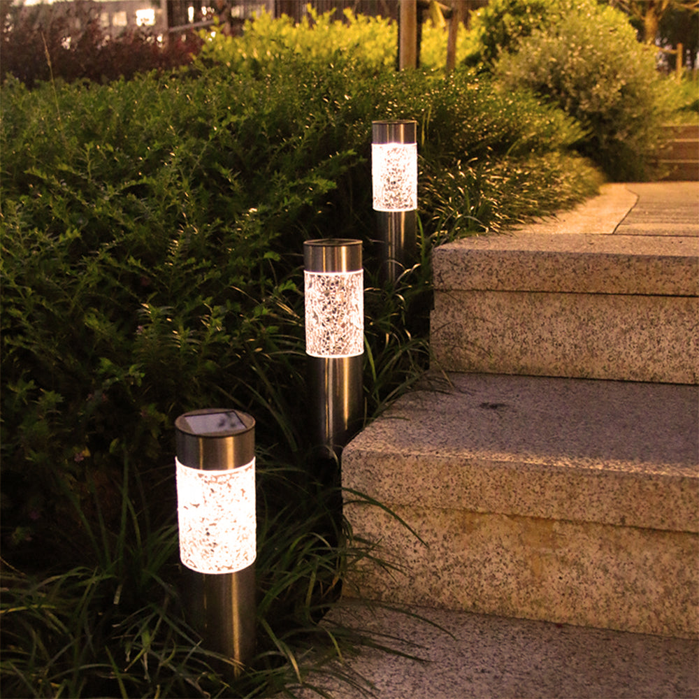 4 X Mosaic Solar Light Patio Lamp Solar Lighting Outdoor Garden Decor