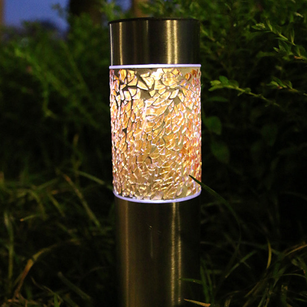 4 X Mosaic Solar Light Patio Lamp Solar Lighting Outdoor Garden Decor