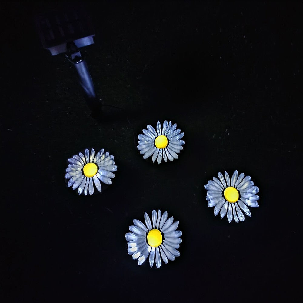 4 LED Solar Landscape Light Patio Walkway Ground Light Garden Decor - Daisy