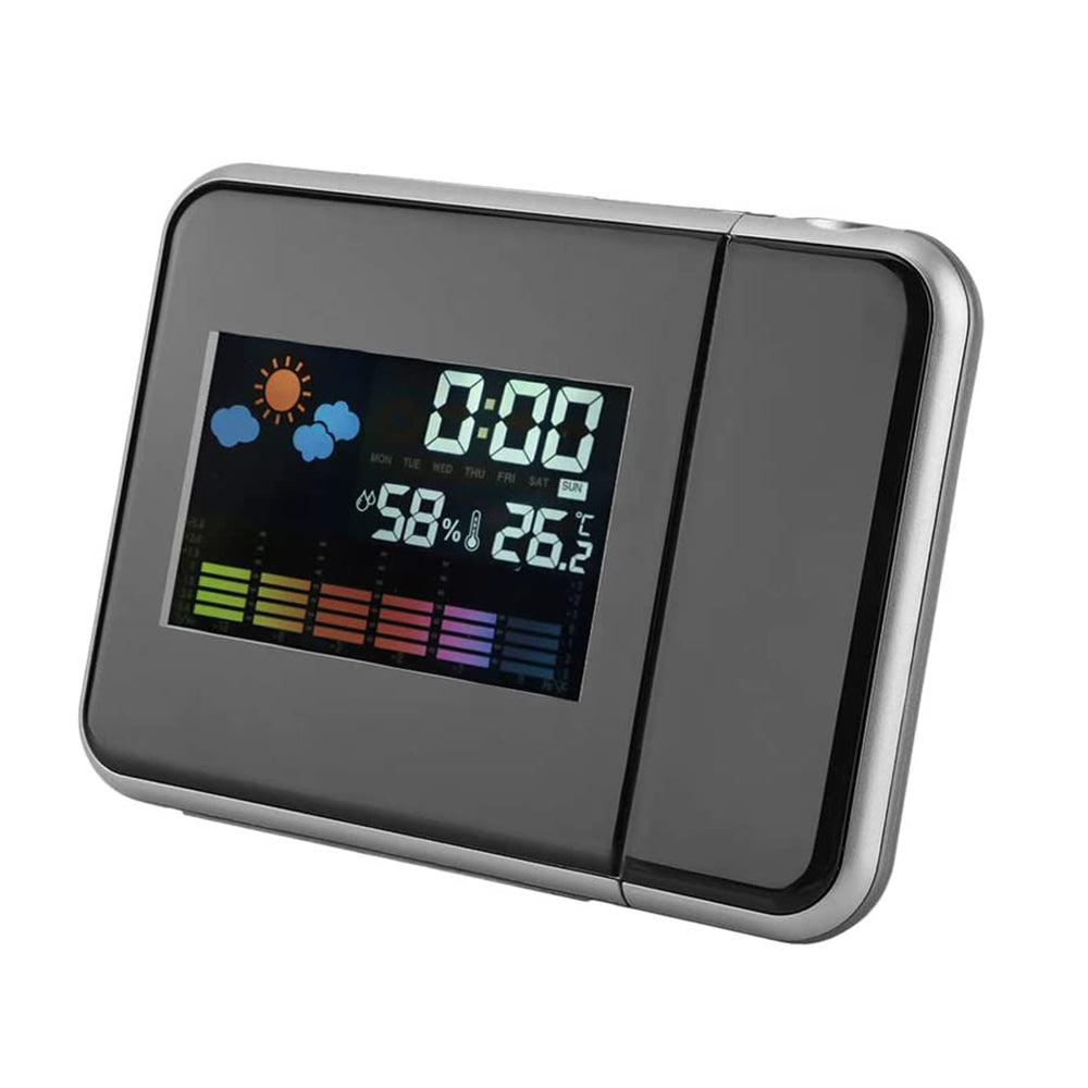 Digital Projection Alarm Clock Thermometer Hygrometer Calendar Indoor Humidity Monitor