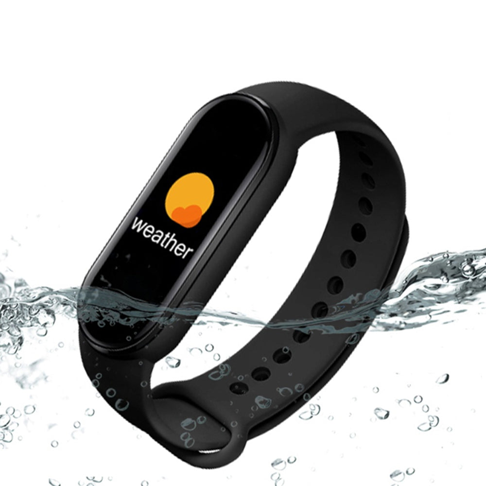 Fitness Tracker Watch with Heart Rate Monitor Bluetooth Smart Fitness Bracelet Wristband -Black