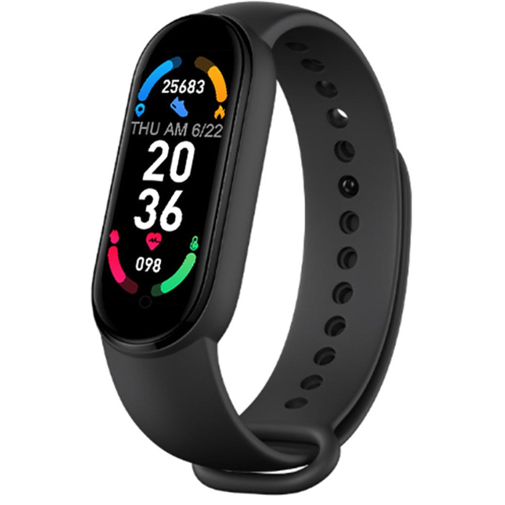 Fitness Tracker Watch with Heart Rate Monitor Bluetooth Smart Fitness Bracelet Wristband -Black