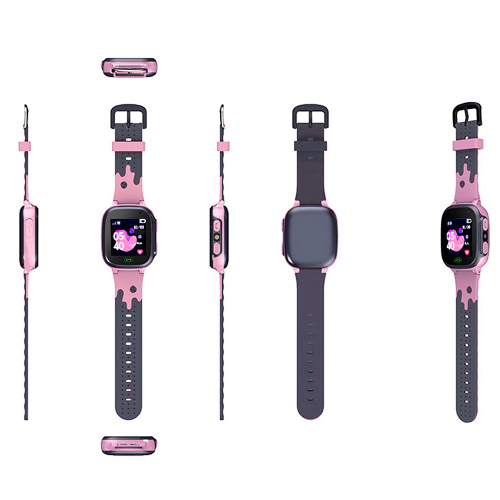 Smart Watch for Boys Girls Touch Screen Tracker Call Camera Alarm Locator -Pink
